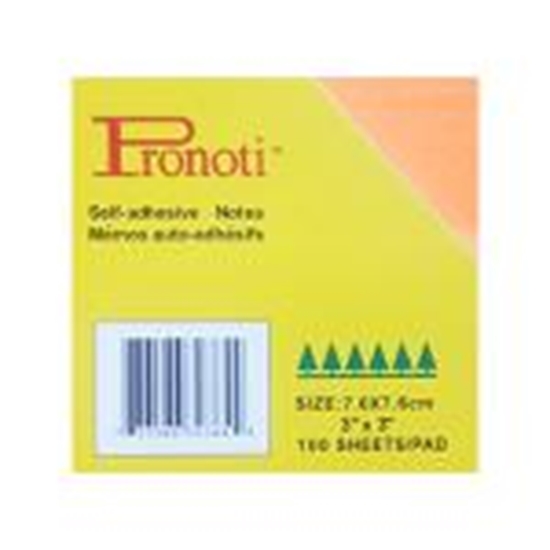 Picture of Līmlapiņas 76x76mm neon oranžas