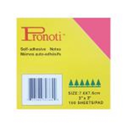 Picture of Līmlapiņas 76x76mm neon rozā