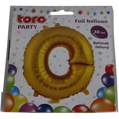 Изображение Balons burts O 30cm folija, zelta