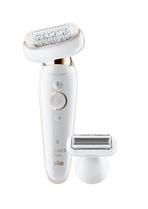 Picture of Braun Epilator Silk-epil 9 Flex SES9002 Operating time (max) 40 min, Number of power levels 2, Wet&Dry, White/Gold