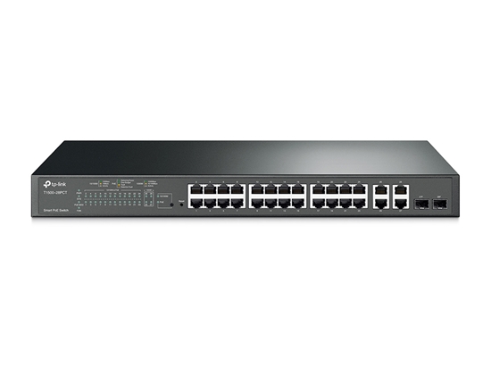 Изображение TP-Link T1500-28PCT Managed L2 Fast Ethernet (10/100) Power over Ethernet (PoE) 1U Black