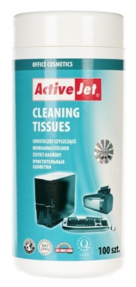 Picture of Activejet AOC-301 office equipment cleaning wipes - 100 pcs