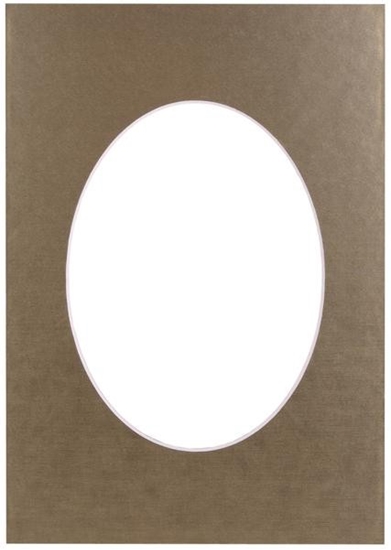 Picture of Passepartout 15x21, golden oval