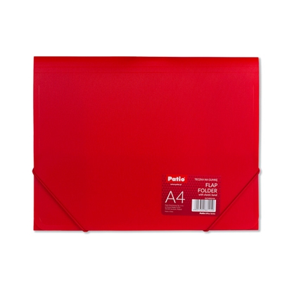 Изображение Mape ar gumiju PATIO, 0.45 mm, A4 formāts, sarkana