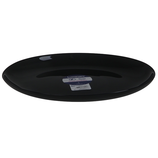 Изображение Šķīvis Diwali ovāls, melns 25x33cm