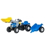 Изображение Bērnu traktors ar pedāļiem rollyKid NH T7040 ar kausu un piekabi (2,5-5 gadiem) 023929 Vācija