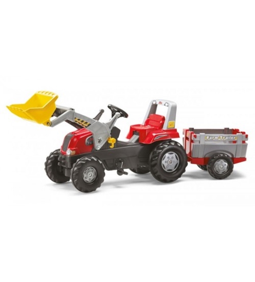 Picture of Traktors ar pedāļiem ar piekabi un kausi rollyFarmtrac Junior RT 811397 (3-8 gadiem) Vācija