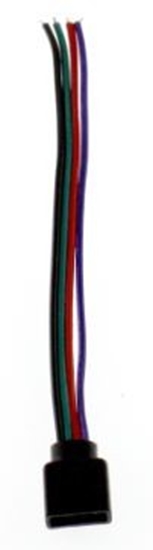 Изображение 10mm RGB vienpusējs "plug" tipa konektors, 10cm