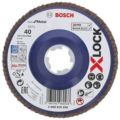 Изображение Abr.disks Bosch 125mm G40 X571
