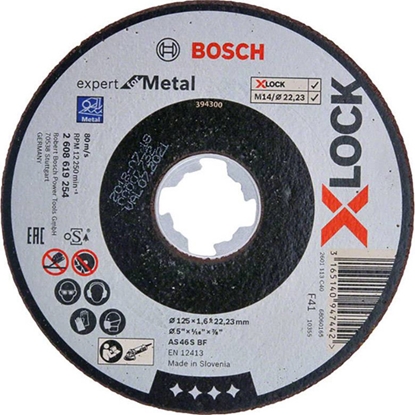 Изображение Abr.disks Bosch metālam 125X1.6X22.23mm