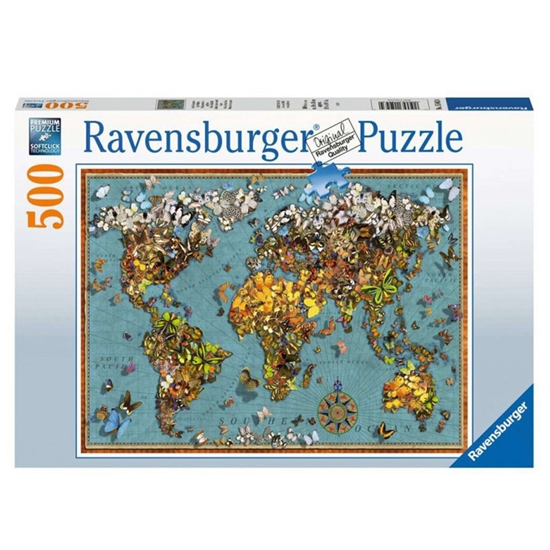 Изображение Puzle 500 World of Butterflies