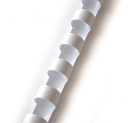 Attēls no Binding spiral 12mm, (100pcs.), white