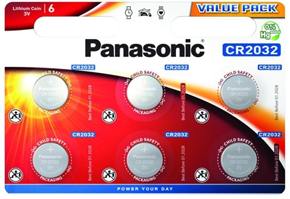 Attēls no Panasonic battery CR2032/6B
