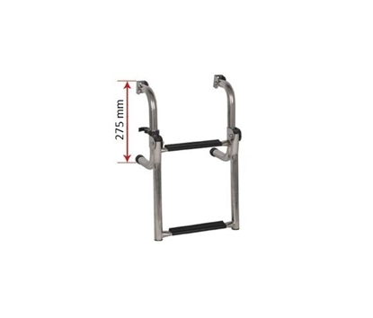 Picture of Īsās pamatnes kāpnes, nerūsējošā tērauda