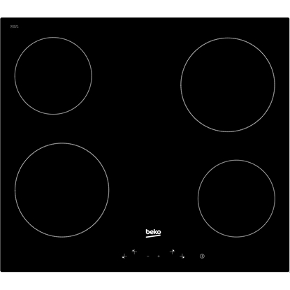 Изображение Beko HIC 64400 E hob Black Built-in 60 cm Ceramic 4 zone(s)
