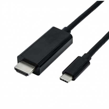 Изображение ROLINE Type C - HDMI Cable, M/M, 1 m
