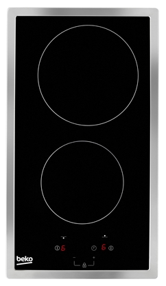 Изображение Beko HDMC32400TX hob Stainless steel Built-in 30 cm Ceramic 2 zone(s)