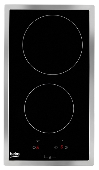 Picture of Beko HDMC32400TX hob Stainless steel Built-in 30 cm Ceramic 2 zone(s)