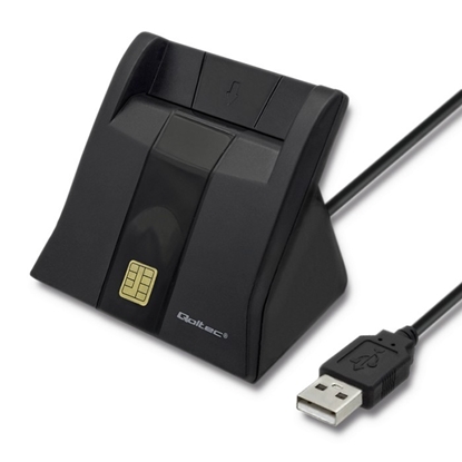 Obrazek QOLTEC Smart chip ID card scanner USB
