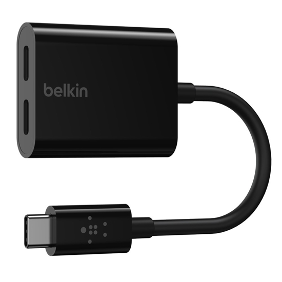 Picture of Belkin RockStar Connect USB-C Audio + Charge adapter black