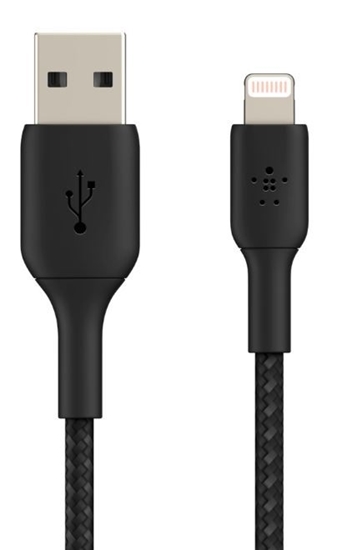 Picture of Belkin Lightning Cable 1m, coated, mfi cert, black