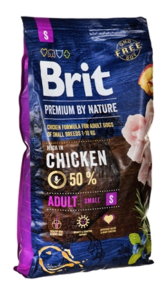 Attēls no BRIT Premium by Nature Small Chicken - dry dog food - 8 kg