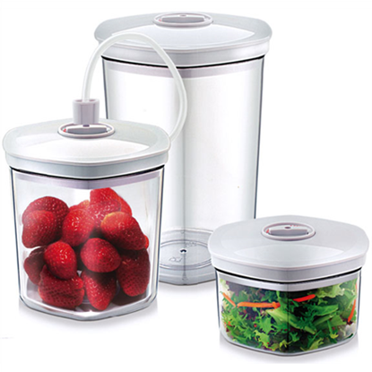 Picture of Caso | 01260 | Vacuum Canister Set | 3 canisters | White/Transparent