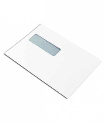 Picture of Envelope with window (30x90 mm) left, top, E5, 156x220 mm, 80 g, white 50 pcs