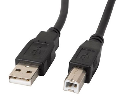 Attēls no Kabel USB-A(M)->USB-B(M) 2.0 1.0M CZARNY FERRYT