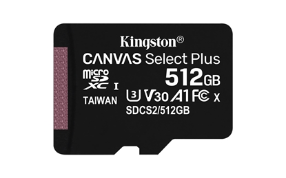Изображение Atmiņas karte Kingston Micro SDXC 512GB Canvas Select Plus