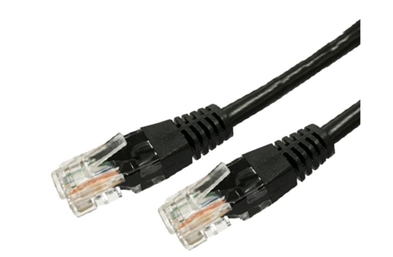 Изображение Kabel Patchcord miedziany kat.6A RJ45 UTP 3m. czarny