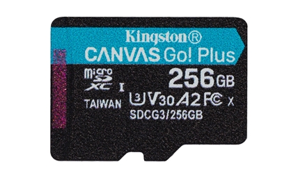 Attēls no Kingston Technology Canvas Go! Plus memory card 256 GB MicroSD Class 10 UHS-I