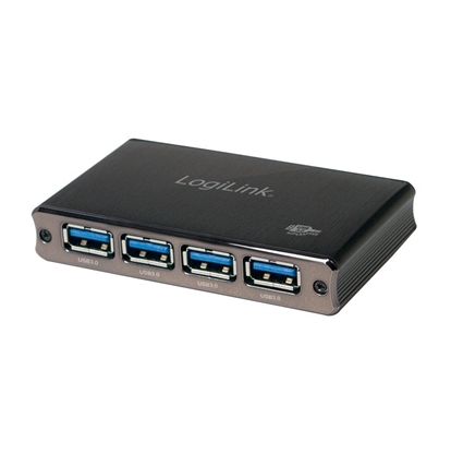 Picture of Logilink USB 3.0 HUB 4-port, Aluminium mit Überstromschutz