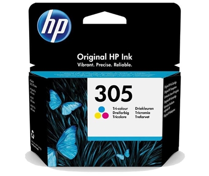 Изображение HP 305 Tri-Color Ink Cartridges, 100 pages, for HP DeskJet 2300, 2710, 2720, Plus 4100