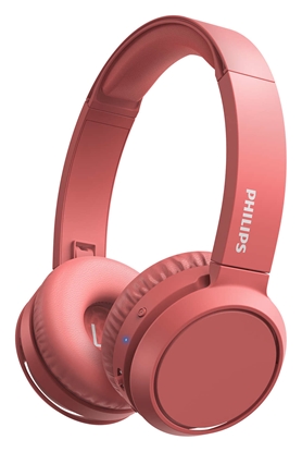 Attēls no PHILIPS Wireless On-Ear Headphones TAH4205RD/00 Bluetooth®, Built-in microphone, 32mm drivers/closed-back, Red