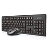 Изображение A4Tech 7100N desktop keyboard Mouse included RF Wireless QWERTY English Black