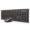 Picture of A4Tech 7100N desktop keyboard Mouse included RF Wireless QWERTY English Black