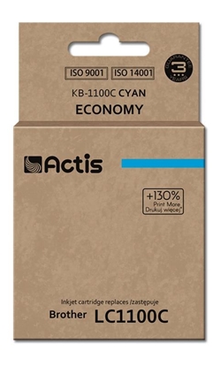 Picture of Actis KB-1100C Ink (replacement for Brother LC1100C/980C; Standard; 19 ml; cyan)