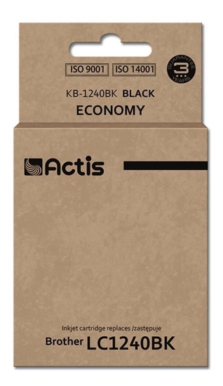 Picture of Actis KB-1240Bk Ink (replacement for Brother LC1240BK/LC1220BK; Standard; 19 ml; 600 pages, black)