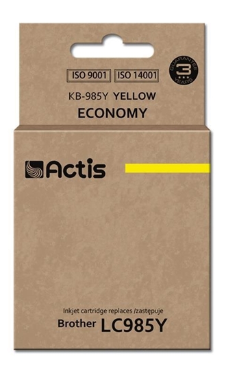 Picture of Actis KB-985Y Ink (replacement for Brother LC985Y; Standard; 19,5 ml; yellow)