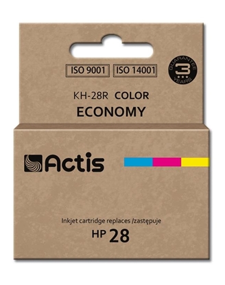 Attēls no Actis KH-28R Ink (replacement HP 28 C8728A; Standard; 21 ml; color: cyan, magenta, yellow)
