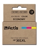 Picture of Actis KH-301CR Ink (replacement for HP 301XL CH564EE; Standard; 21 ml; color: cyan, magenta, yellow)