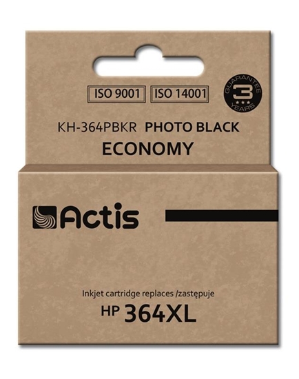 Picture of Actis KH-364PBKR Ink Cartridge (replacement for HP 364XL CB322EE; Standard; 12 ml; black, photo)