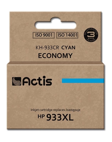 Изображение Actis KH-933CR ink (replacement for HP 933XL CN054AE; Standard; 13 ml; cyan)