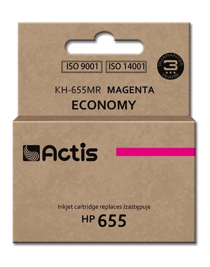 Picture of Actis KH-655MR ink (replacement for HP 655 CZ111AE; Standard; 12 ml; magenta)