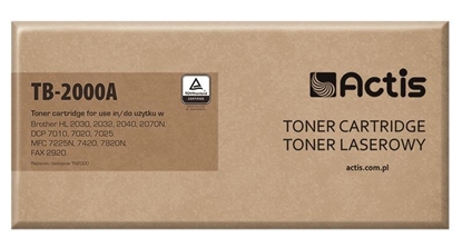 Attēls no Actis TB-2000A toner (replacement for Brother TN2000 / TN2005; Standard; 2500 pages; black)