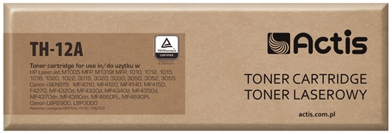 Picture of Actis TH-12A Toner (replacement for HP 12A Q2612A, Canon FX-10, Canon CRG-703; Standard; 2000 pages; black)