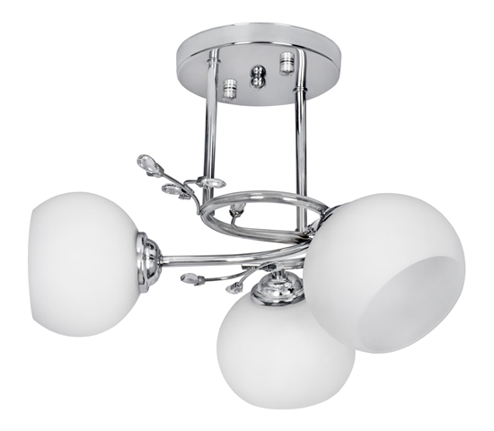 Изображение Activejet Classic ceiling chandelier pendant lamp IRMA nickel triple 3xE27 for living room
