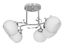 Picture of Classic chandelier pendant ceiling lamp Activejet IRMA nickel 5xE27 for living room