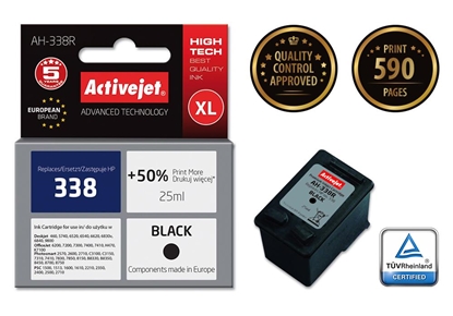 Attēls no Activejet AH-338R Ink (replacement for HP 338 C8765EE; Premium; 25 ml; black)